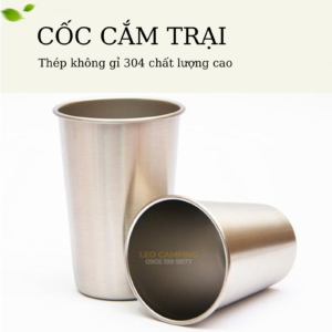 Cốc inox SUS 304 trơn 350-475ml