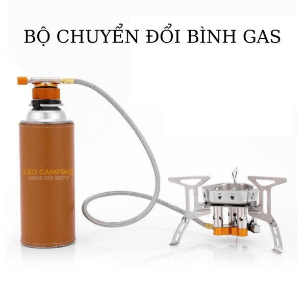 Đầu chuyển đổi để nối bếp gas dã ngoại với bình gas mini - Hình ảnh 3