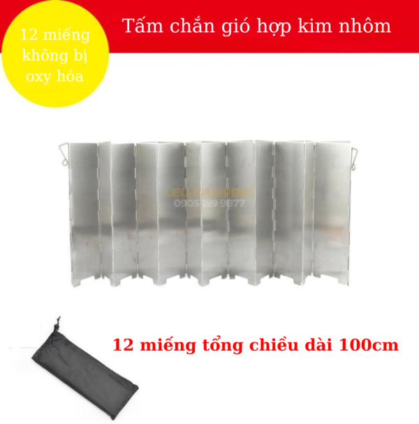 Tấm chắn gió bếp gas 10-12 mảnh gấp gọn - Hình ảnh 16