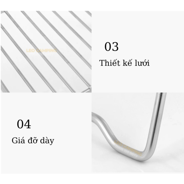 Giá bếp gấp gọn inox - Hình ảnh 3