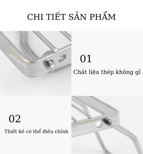 Giá bếp gấp gọn inox - Hình ảnh 19