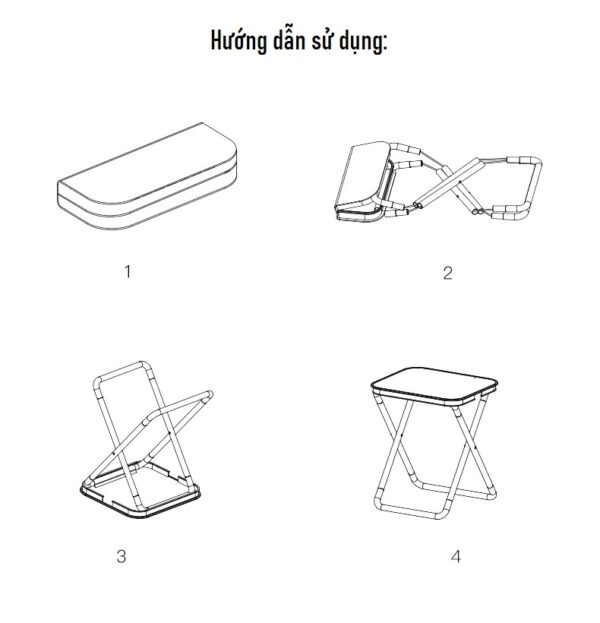 Ghế xếp dạng ví gấp siêu gọn - Hình ảnh 9